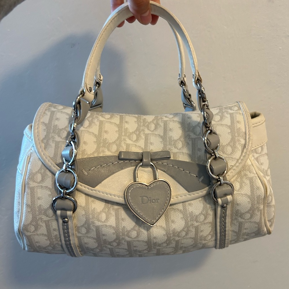 🤍🩶DIOR Trotter Romantique Boston Bag🩶🤍